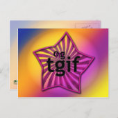 OMG! tgif Briefkaart (Voorkant / Achterkant)