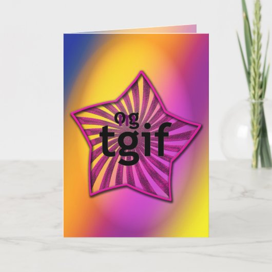 OMG ! Tgif Carte de remerciements (Devant)