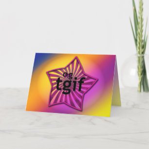 OMG ! Tgif Carte de remerciements