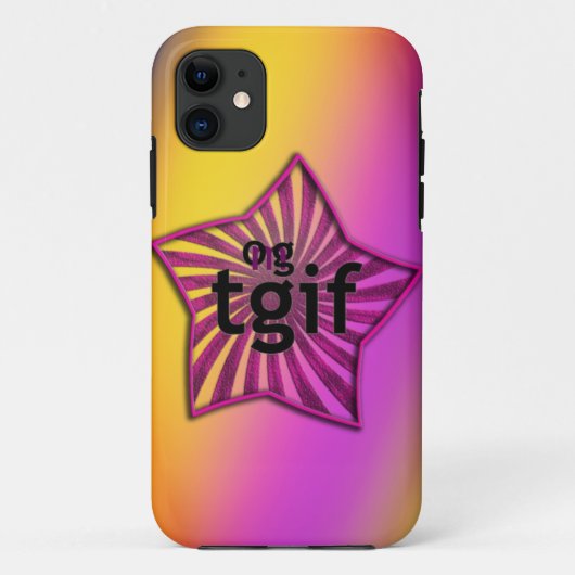 OMG! tgif Case-Mate iPhone Case (Achterkant)
