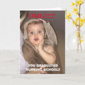 Omg vous avez reçu un diplôme la carte drôle de (Fleur jaune)