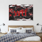 OMG! wtf Canvas Afdruk (Insitu (Slaapkamer))