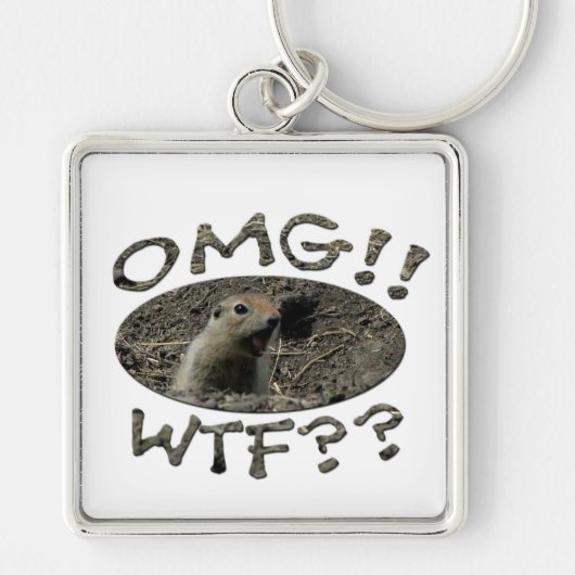 OMG WTF Gopher Sleutelhanger (Voorkant)