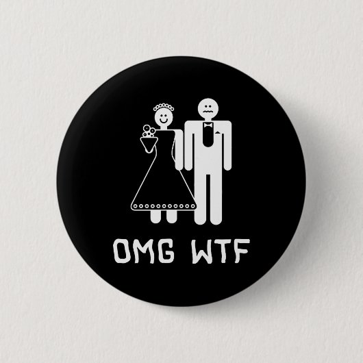Omg Wtf  Ronde Button 5,7 Cm (Voorkant)