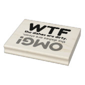 OMG WTF-SCHIJVEN 	RUBBERSTEMPEL (Stempel)