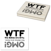 OMG WTF-SCHIJVEN 	RUBBERSTEMPEL (Gestempeld)
