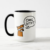 OMG WTF ? sur une tasse (Gauche)