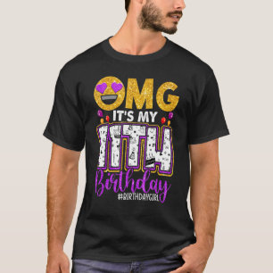 Omg zijn elfde verjaardag 11-jarig meisje t-shirt
