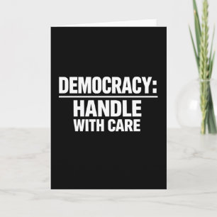 Omgaan met democratie met zorg feestdagen kaart