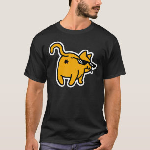 Omgaan met IT Bril Meme Funny Cat Butt in Face T-shirt