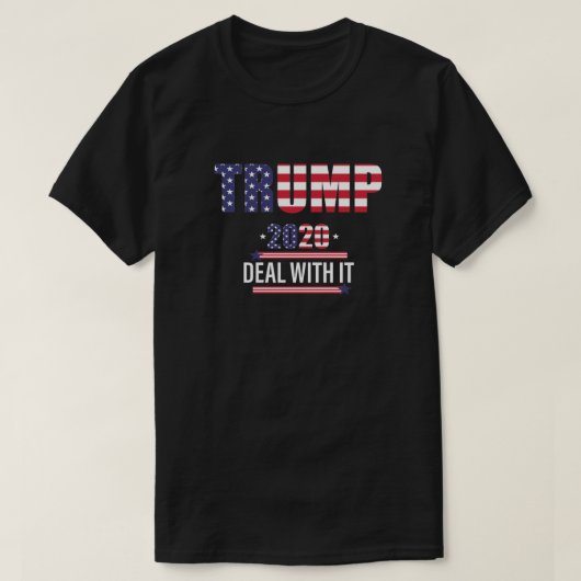 Omgaan met Trump 2020 T-shirt (Design voorkant)