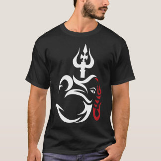 OMGanesha en Lord Shiva Divine Trident Trishul T-shirt