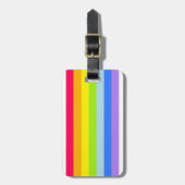 Omgekeerd felregenboogwolk bagagelabel (Voorkant verticaal)