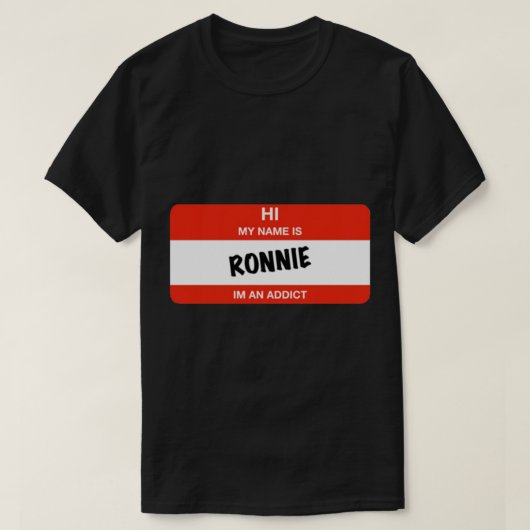 Omgekeerd Im, geen vampiernaamtag T-shirt (Design voorkant)