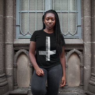 Omgekeerd kruisje t-shirt