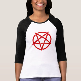 Omgekeerd Pentagram 3/4 Sleeve T-shirt