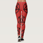 Omgekeerd pentagram leggings (Achterkant)