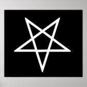 Omgekeerd pentagram poster (Voorkant)