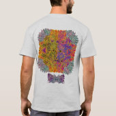 Omgekeerd Sunburst Mask met mottenmotief T-shirt (Achterkant)