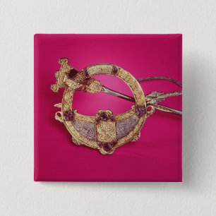Omgekeerd van de Tara Brooch Vierkante Button 5,1 Cm