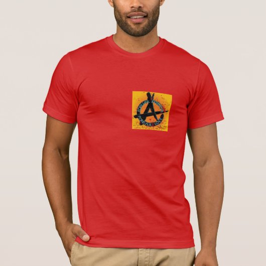 Omgekeerde afscheiding t-shirt (Voorkant)