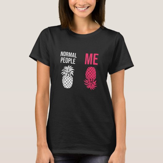 Omgekeerde Ananas Naar Vanille Swinger Grap T-shirt (Voorkant)