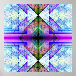 Omgekeerde Driehoekige Prisma Poster