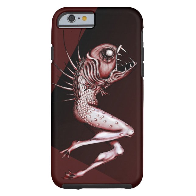 Omgekeerde mermaïde lelijke grappige telefooncase Case-Mate iPhone case (Achterkant)