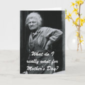 Omgekeerde Moederdag-Kaart Kaart (Gele Bloem)