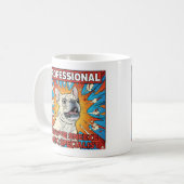 Omgekeerde Nieuw Panische Franse Bulldog Grappige Koffiemok (Voorkant links)