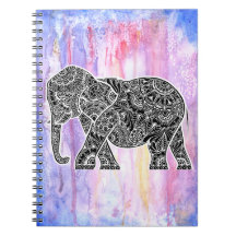 Omgekeerde olifant op Waterverf
