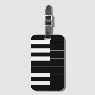 Omgekeerde pianotoetsen bagagelabel