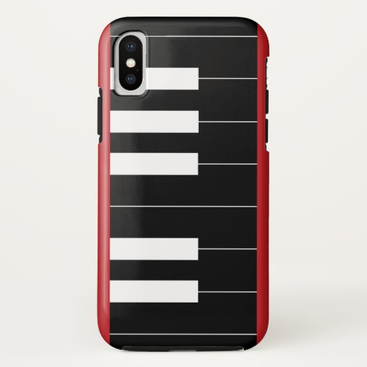 Omgekeerde pianotoetsen Case-Mate iPhone case (Achterkant)