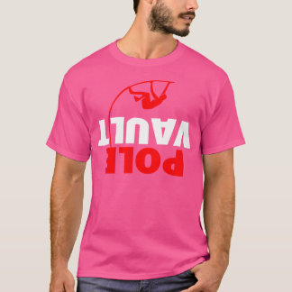 omgekeerde polsstokhoogspringen t-shirt