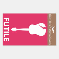 Omgekeerde psychologie fragiele Sticker