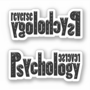 Omgekeerde Psychologie Sticker