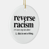 Omgekeerde racistische definitie keramisch ornament (Rechts)