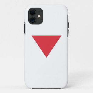 Omgekeerde rode driehoek iPhone 11 hoesje