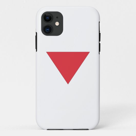 Omgekeerde rode driehoek Case-Mate iPhone case (Achterkant)