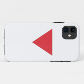 Omgekeerde rode driehoek Case-Mate iPhone case (Achterkant (horizontaal))