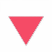 omgekeerde rode driehoek sticker (Voorkant)