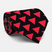 omgekeerde rode driehoek stropdas (Opgerold)
