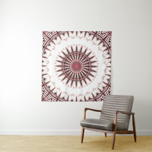 Omgekeerde Spectrum Geluidsgolf Mandala Wandkleed