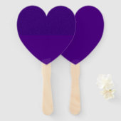 Omgekeerde split-textuur Paarse hartventilator (aa Handwaaier (Voorkant en achterkant)