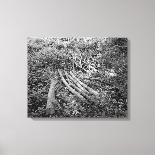 Omgekeerde structuur canvas afdruk (Voorkant)