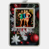 Omgekeerde versiering verzilverd kader ornament (Voorkant)