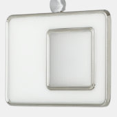 Omgekeerde versiering verzilverd kader ornament (Links)