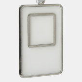 Omgekeerde versiering verzilverd kader ornament (Rechts)