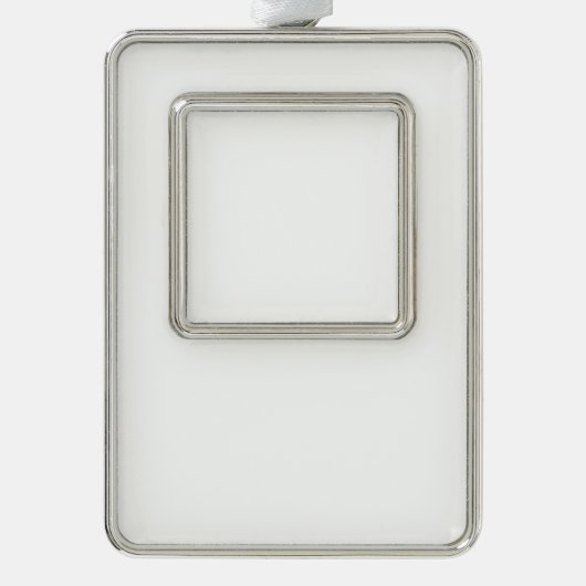 Omgekeerde versiering verzilverd kader ornament (Voorkant)