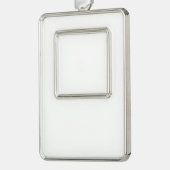 Omgekeerde versiering verzilverd kader ornament (Links)